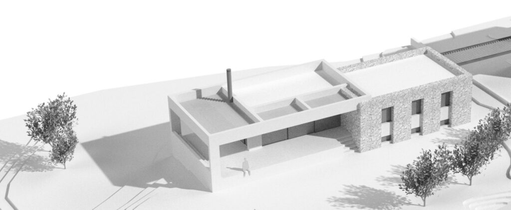 Για πώληση ισόγεια Μονοκατοικία σε εκτός σχεδίου περιοχή του Ν. Μεσσηνίας - Τρισδιάστατη αναπαράσταση 1